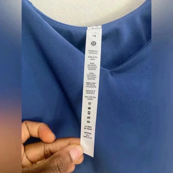 NWT Lululemon Align Tank - Blue Borealis Size 14 - Picture 5 of 6